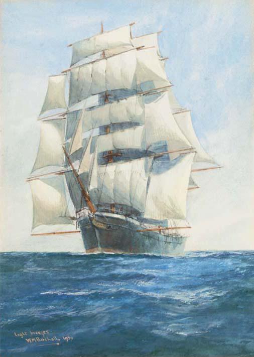 William Minshall Birchall - Speeding homeward; and Light breezes