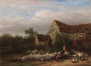 William Mulready, RA - Boys playing at cricket