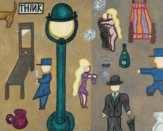 William Nelson Copley - Ohne Titel (Think)