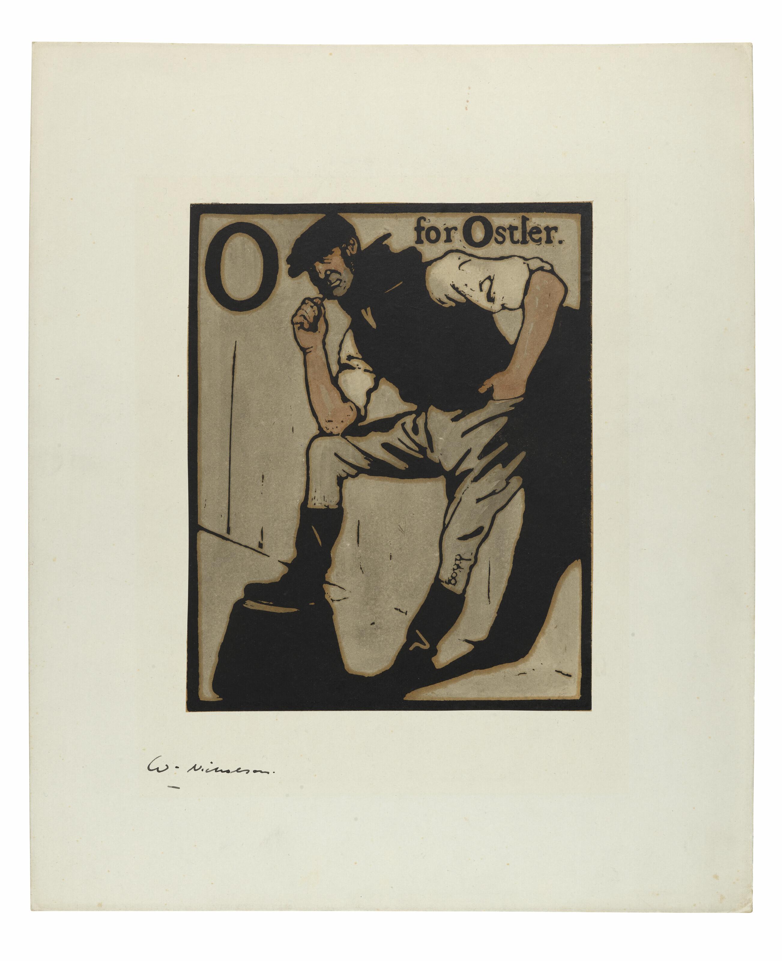 William Nicholson - O is for Ostler, from: An Alphabet