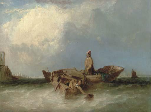 William Noble Hardwick - A fresh breeze: Scene on the British coast