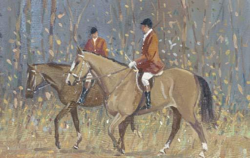 William Norman Gaunt - A bright spring day in the snow;and The edge of the wood