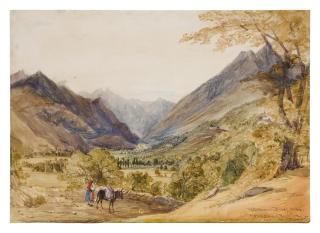 William Oliver R.I. - View Of The Valley Of Argelez