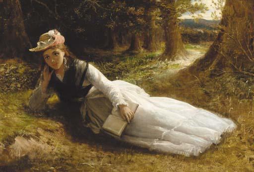 William Oliver - Reading in the woods