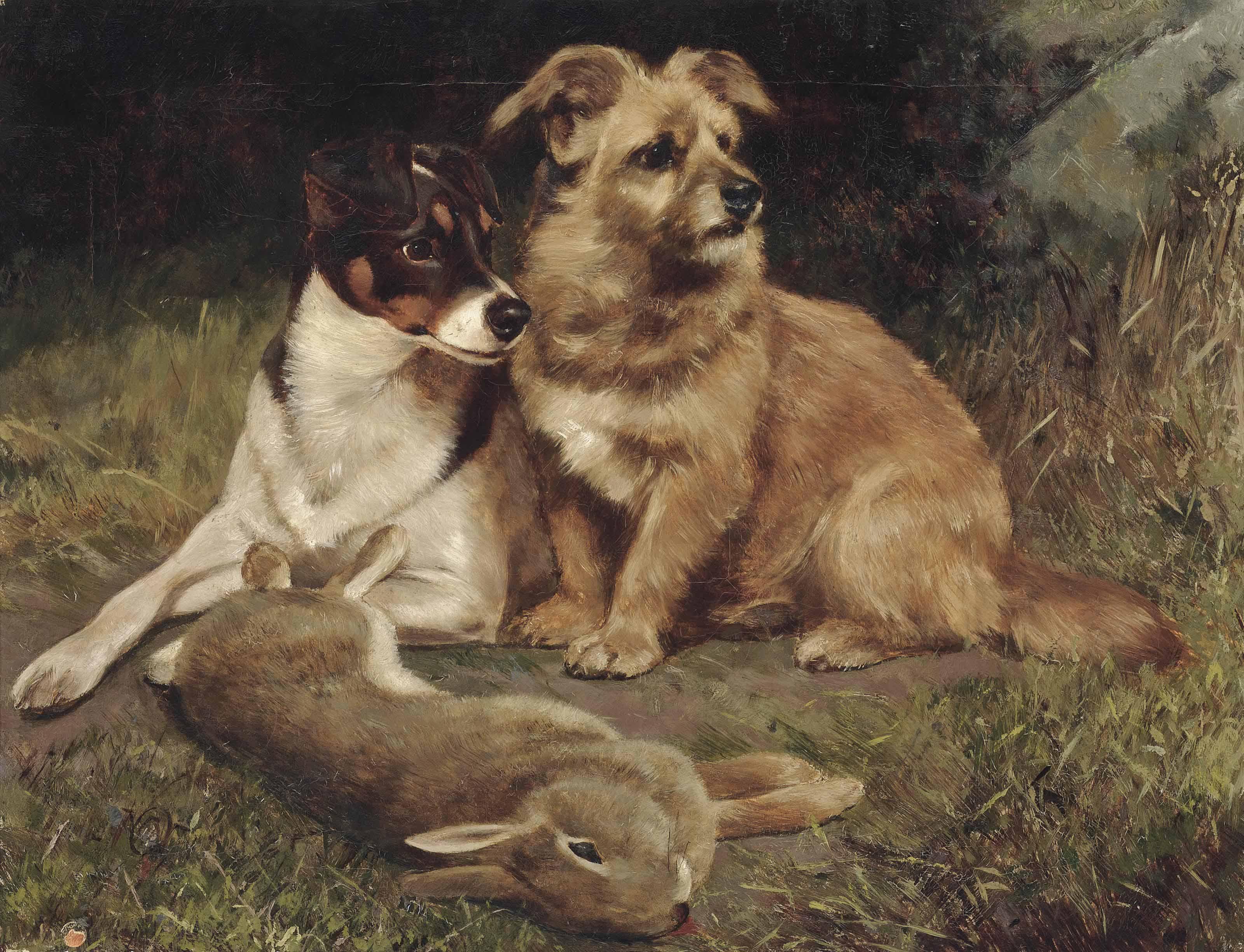 William Osborne, R.H.A. - Sport in the rabbit warren