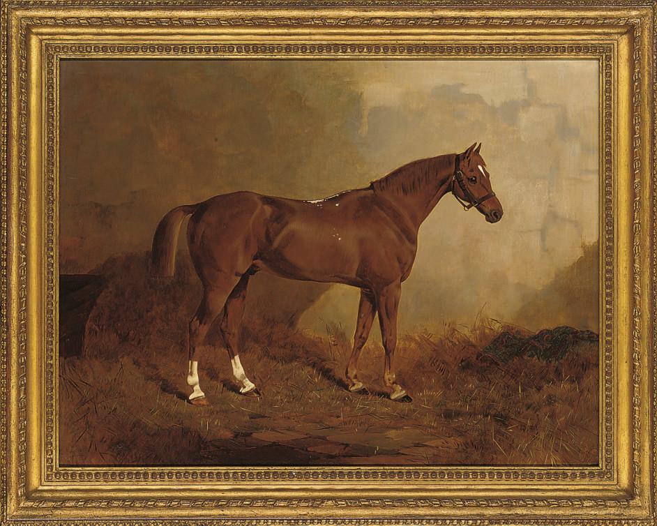 William Osborne, R.H.A. - Yellow Jack In A Stable