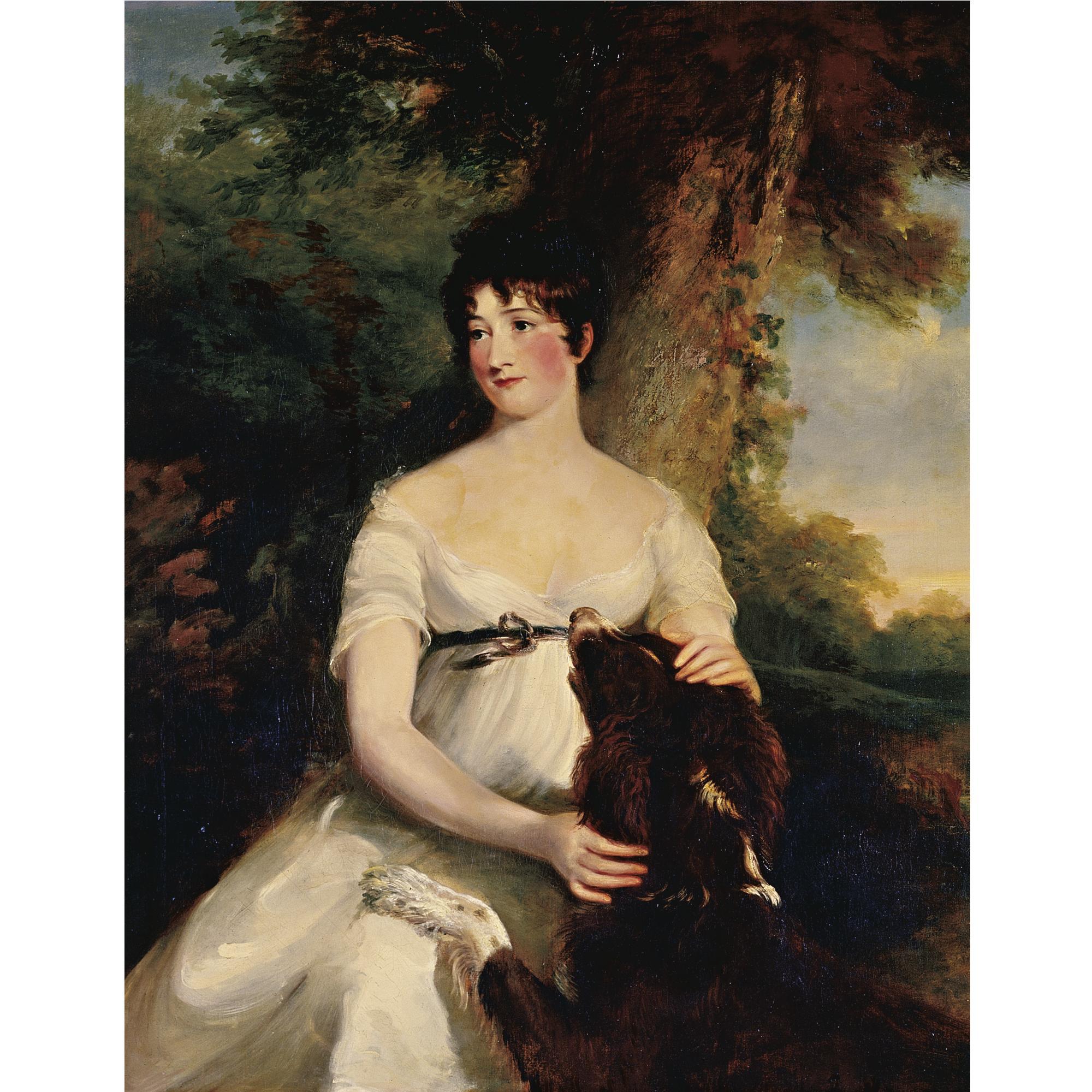 William Owen R.A. - Portrait Of Louisa, Lady Bagot