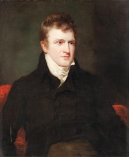 William Owen - Portrait of a gentleman, half-length, wearing a brown jacket