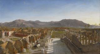 William Parrott - General View Of The Forum Of Pompeii From The Triumphal Arch