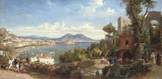 William Parrott - Naples From Near Virgil\'S Tomb