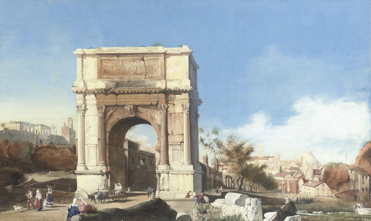 William Parrott - The Arch of Titus, Via Sacra, Rome