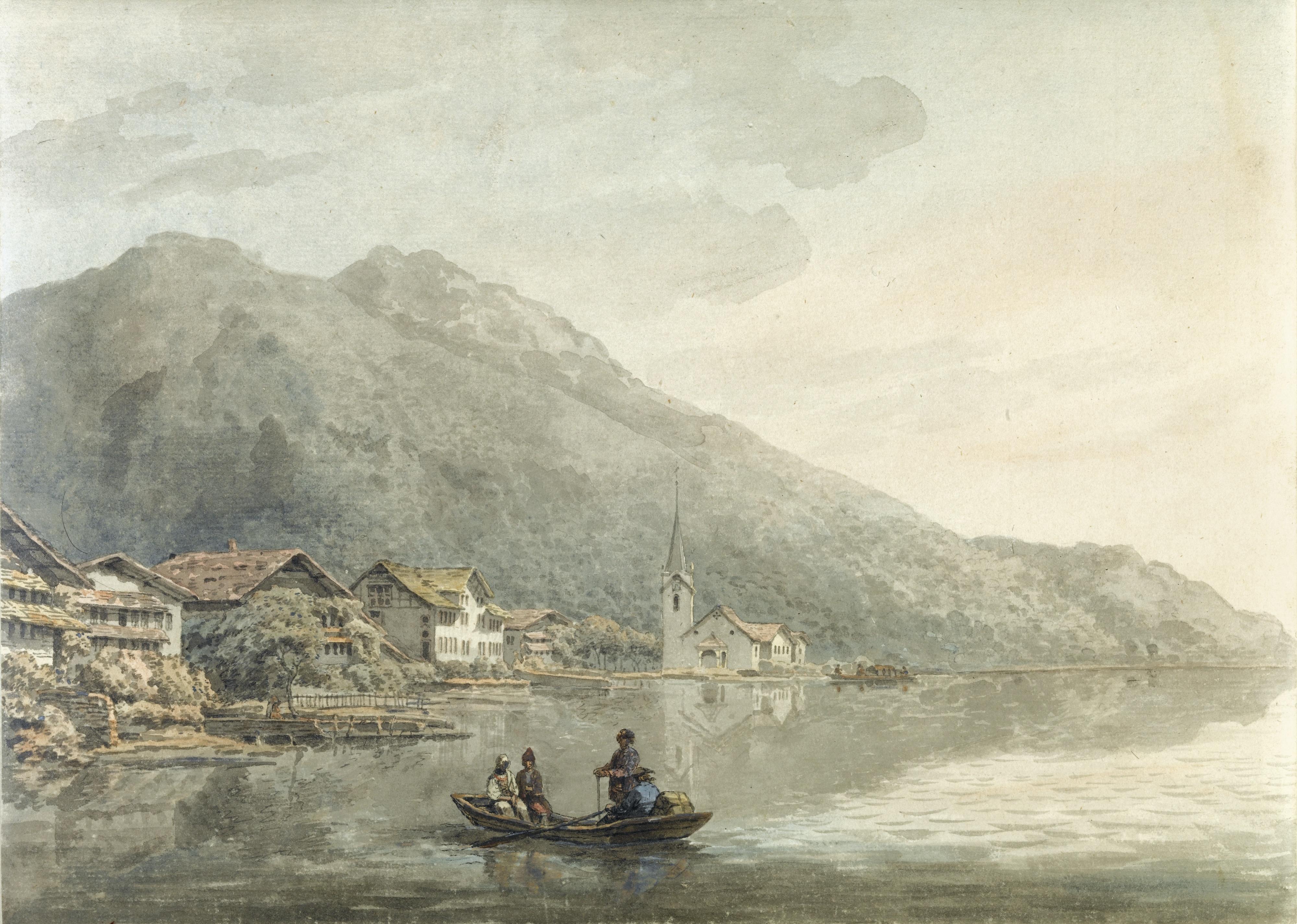 William Pars A.R.A. - Gersau On The Lake Of Lucerne, Switzerland