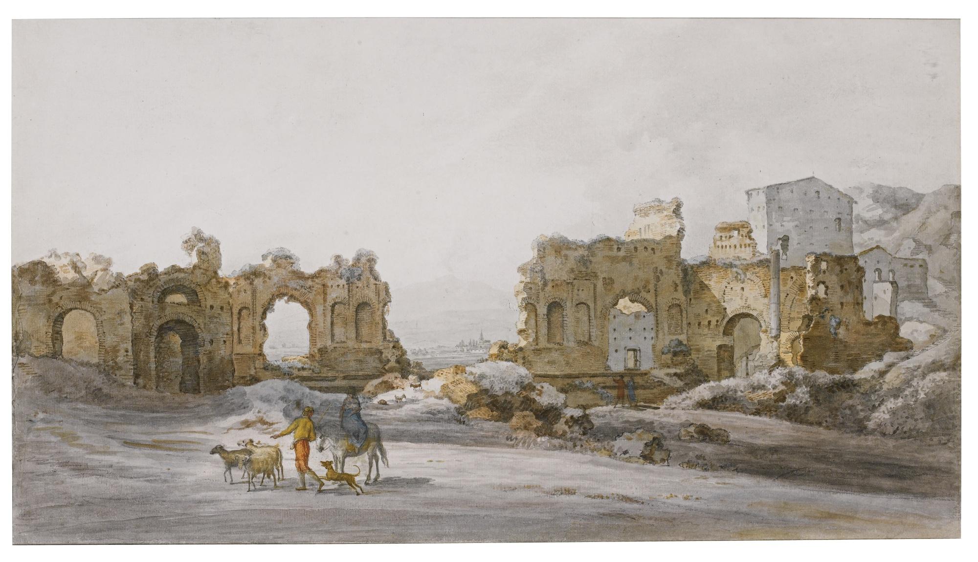 William Pars, A.R.A. - The Ruins Of The Baths Of Caracalla, Rome