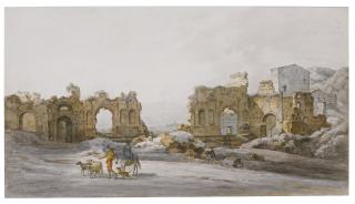 William Pars, A.R.A. - The Ruins Of The Baths Of Caracalla, Rome