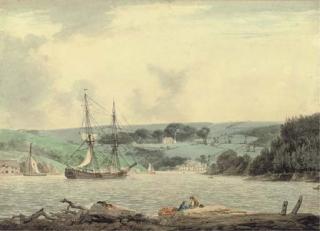 William Payne - Belle Vue From The Passage At Cap Down, River Tamar, Cornwall