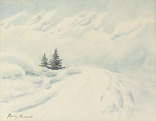 William Percy French - Alpine firs