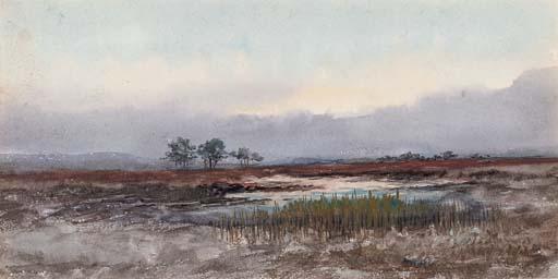 William Percy French - Morning over the bog