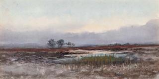 William Percy French - Morning over the bog