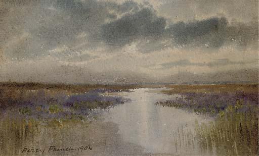 William Percy French - Sunlight Through The Clouds