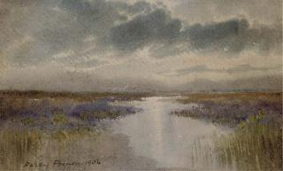 William Percy French - Sunlight Through The Clouds