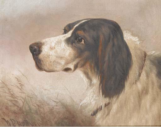 William Perring Hollyer - The Head Of Gundog