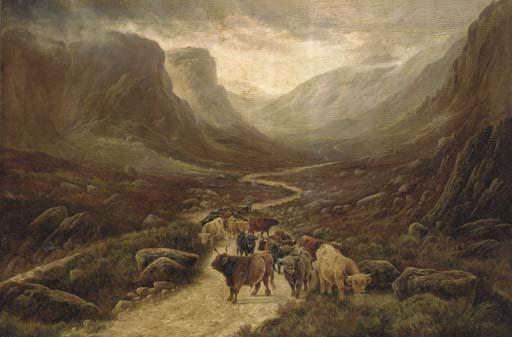 William Perring Hollyer - The pass at Glencoe