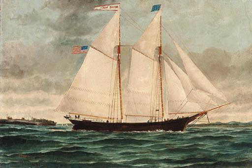 William Pierce Stubbs - The American schooner Nellie Doe