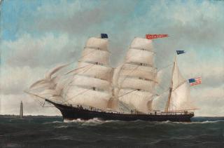 William Pierce Stubbs - The American ship Eva J. Ray