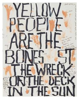 William Pope.L - Yellow People Are The Bones St. The Wreck On The Deck In The Sun