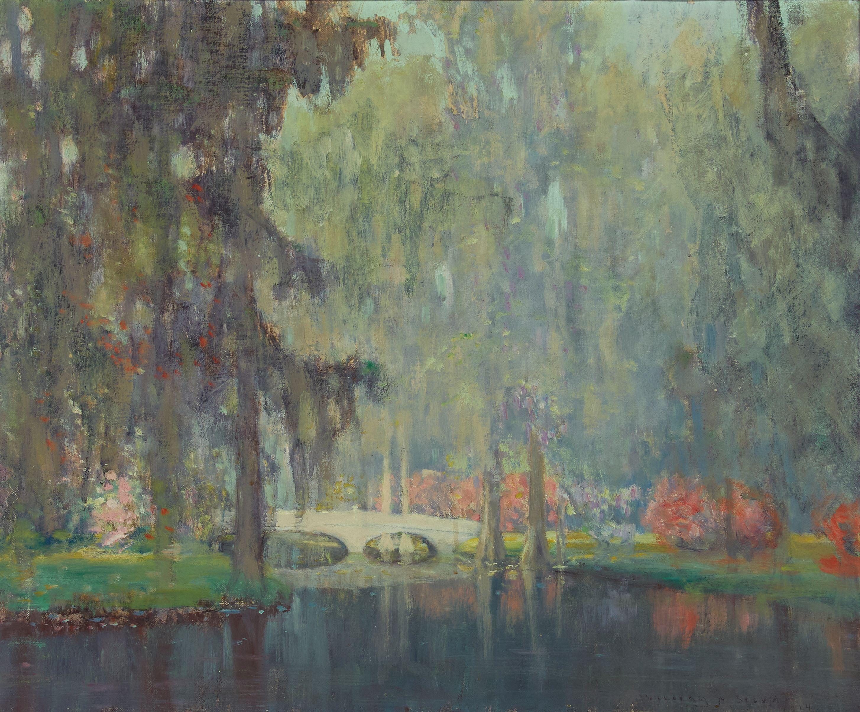 William Posey Silva - The Bridge in the Garden of Dreams