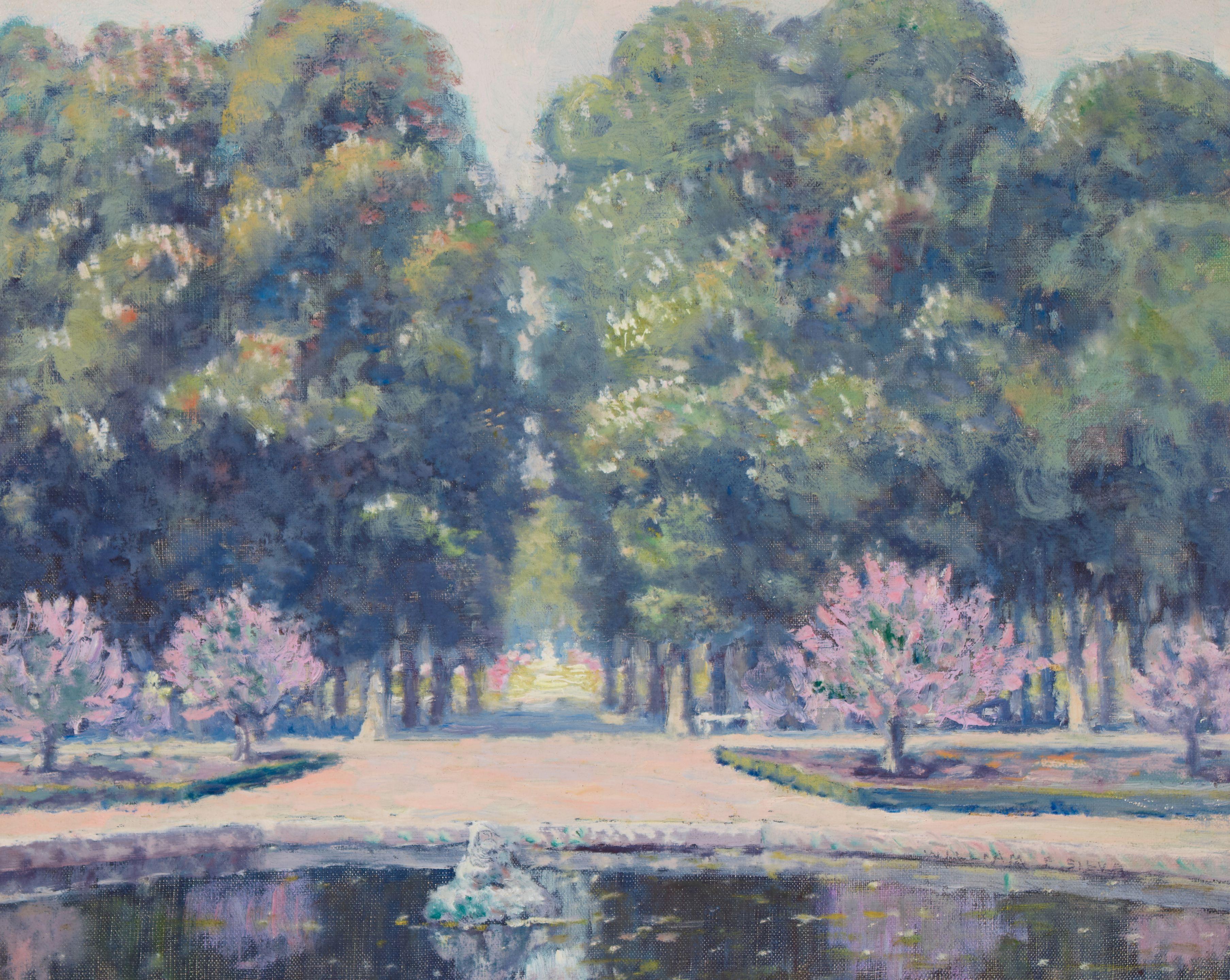 William Posey Silva - The Lilac Garden at Versailles, France