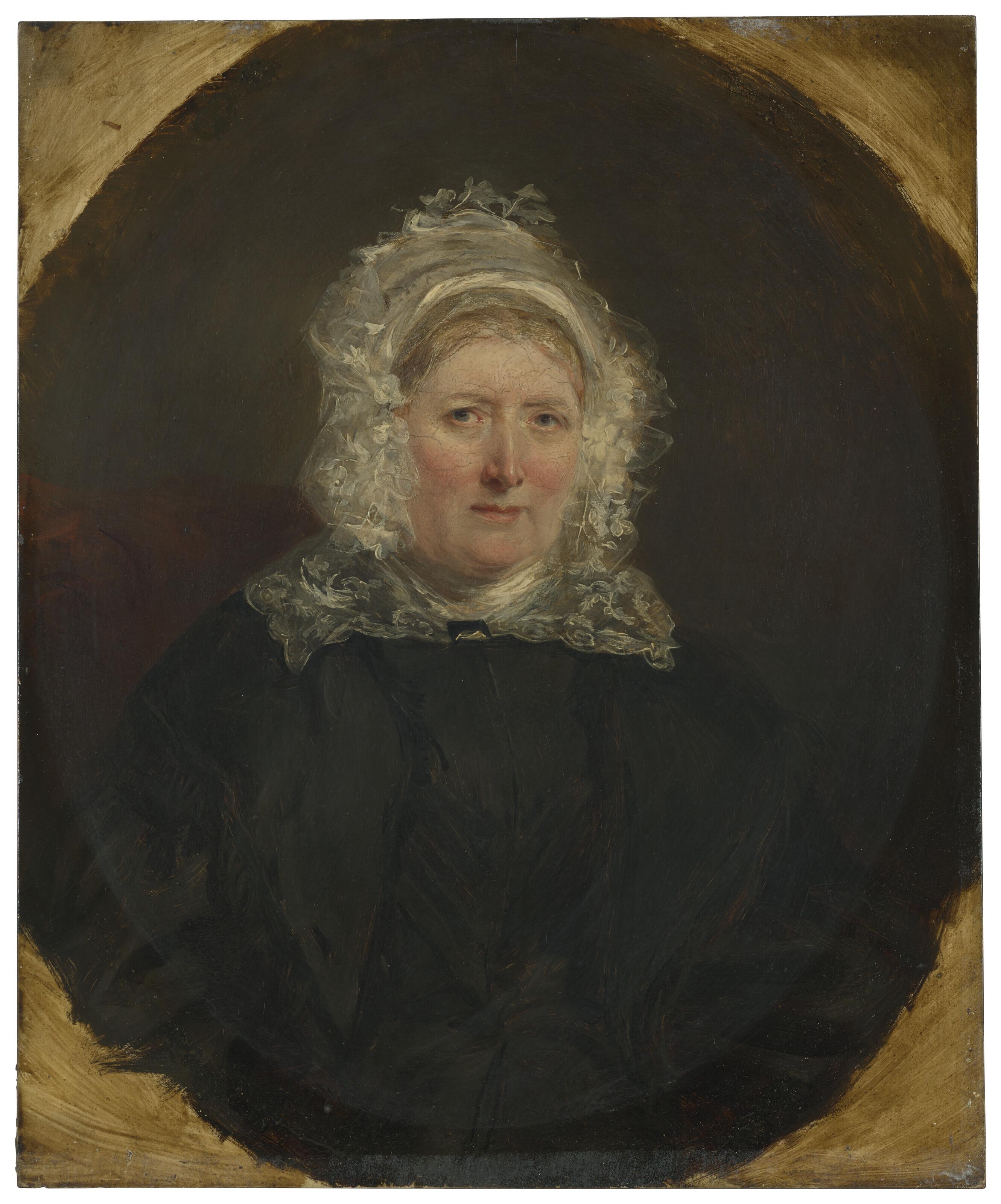 William Powell Frith, R.A. - Portrait of Jane Powell, the artist\'s mother