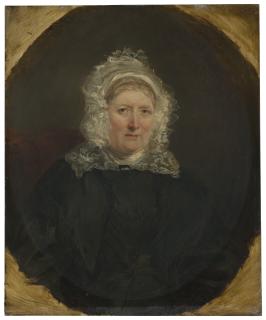 William Powell Frith, R.A. - Portrait of Jane Powell, the artist\'s mother