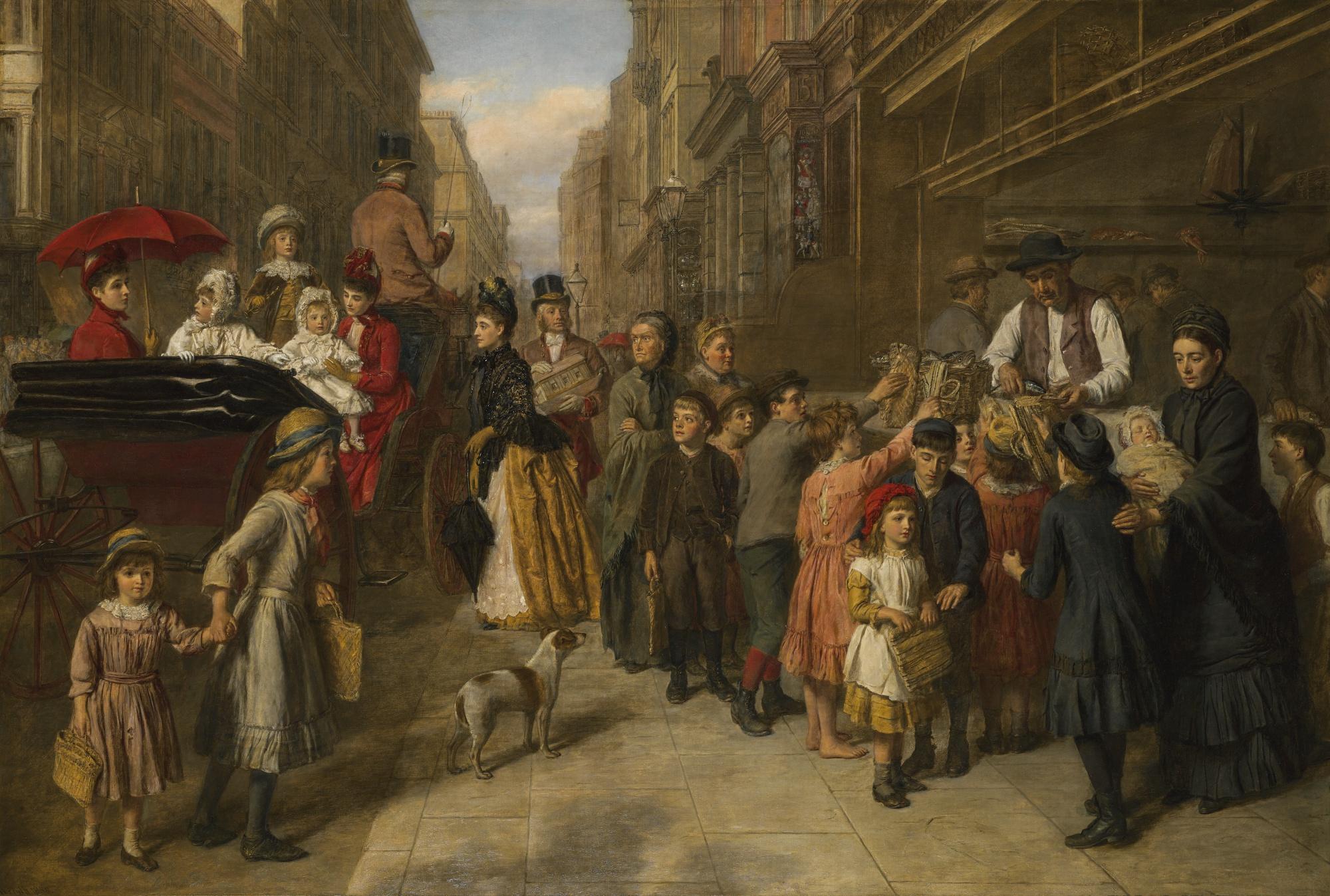 William Powell Frith, R.A. - Poverty And Wealth