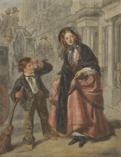 William Powell Frith, R.A. - The crossing sweeper
