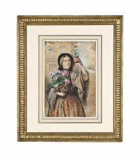William Powell Frith, R.A. - The Flower Seller