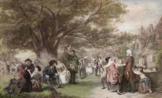 William Powell Frith, RA - An English Merry-Making A Hundred Years Ago