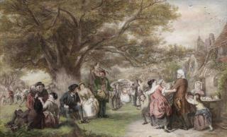 William Powell Frith, RA - An English Merry-Making a Hundred Years Ago