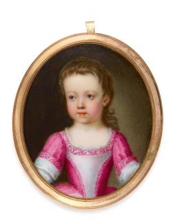 William Prewett - Portrait Of A Child, Circa 1740