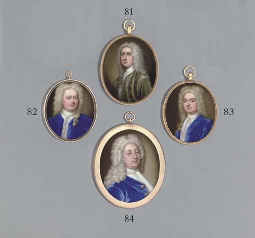 William Prewett - Robert Hucks, In Moss-Green Velvet Coat And Waistcoat, Lace Cravat, Long Powdered Wig Knotted Over His Right Shoulder