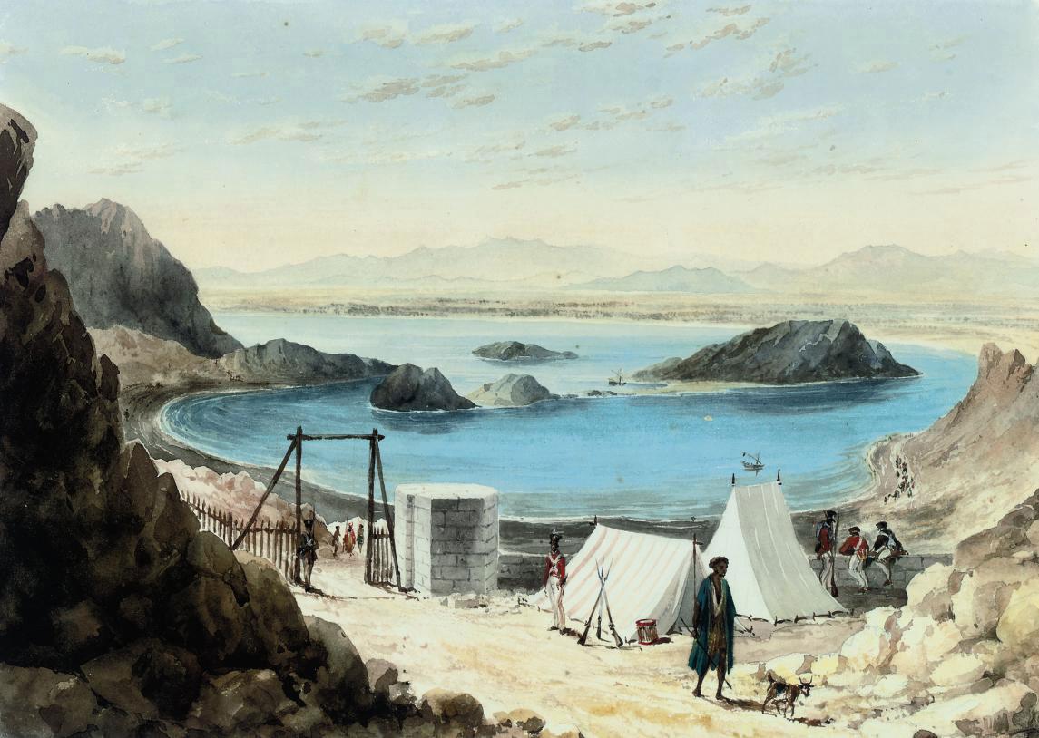 William Prinsep - Aden Harbour; and The Plain and Town