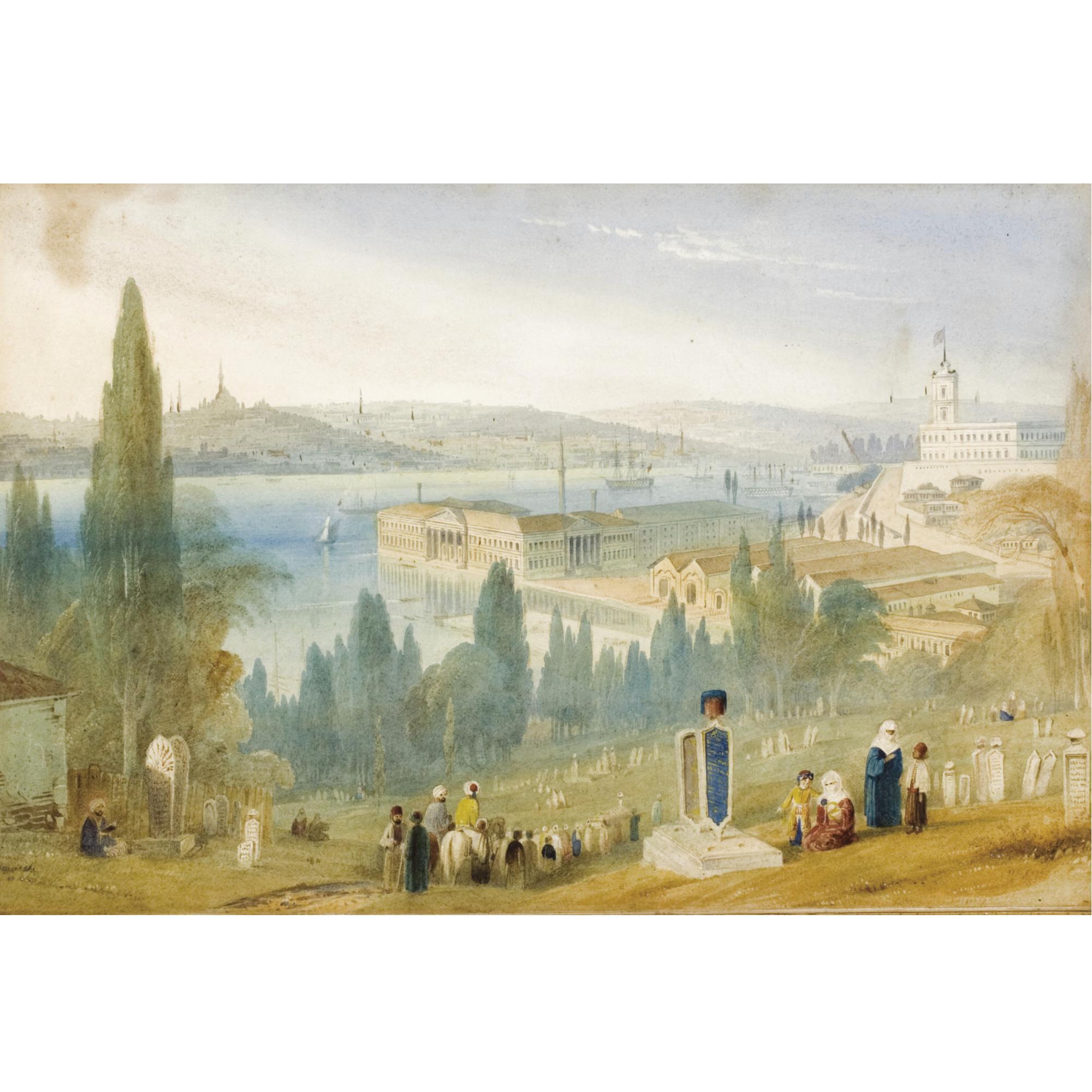 William Purser - A View Of Constantinople: The Graveyard