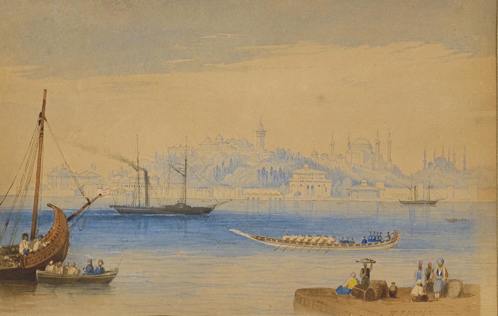 William Purser - Constantinople vue du Bosphore