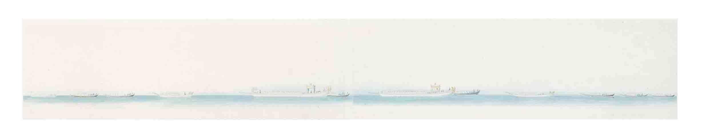 William Purser - The Sultan Mahmud in the Impreial caique on the Marmara