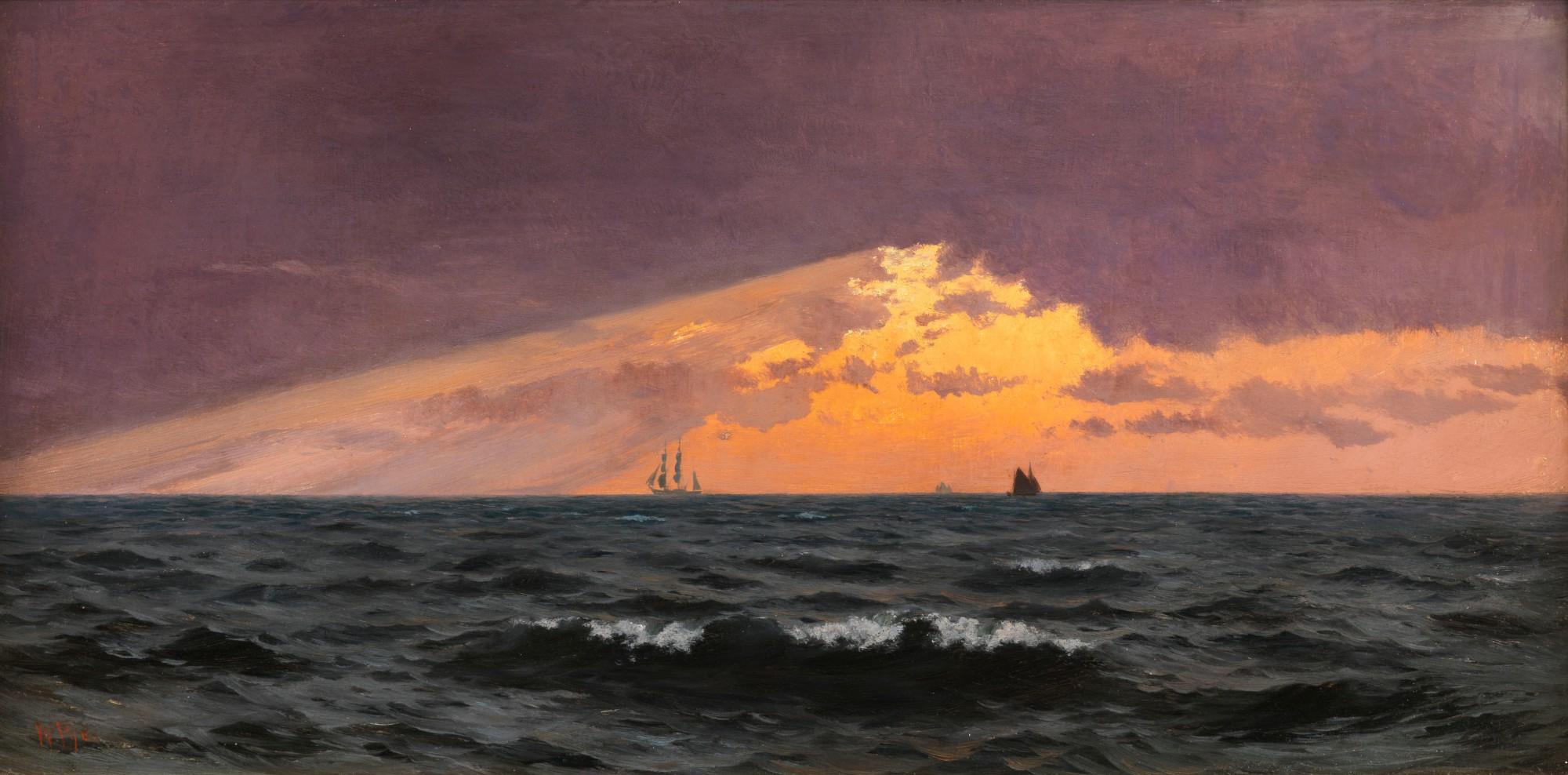 William Pye - Before Sunset, Storm Coming On, West Bay, Dorset