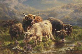 William R.C. Watson - Morning by the lochside - Loch Lyon, Perthshire