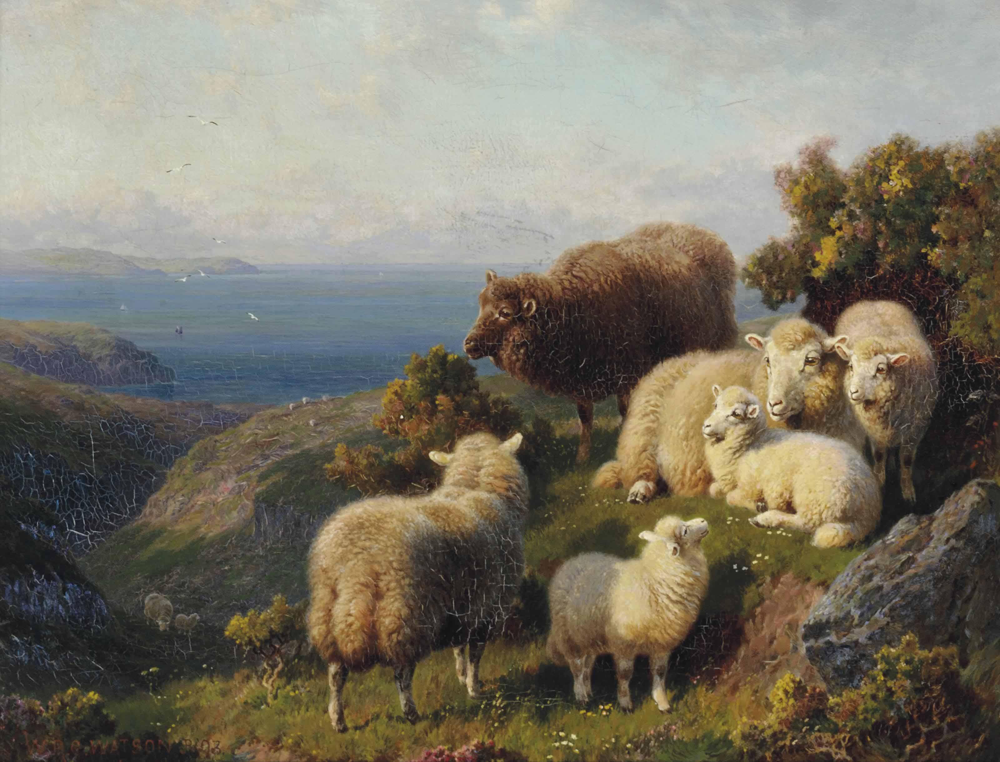 William R.C. Watson - Morning On The Cliffs Of Cornwall