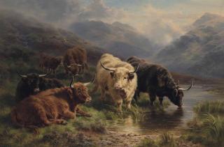 William R.C. Watson - On the moors, Tay Valley, Perthshire