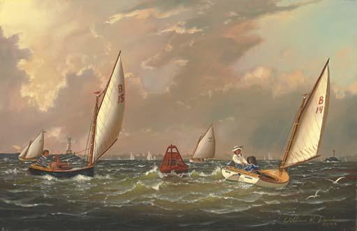 William R. Davis, A.S.M.A. - Bettlecats rounding the gong