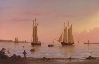 William R. Davis, A.S.M.A - Two schooners off Hyannisport